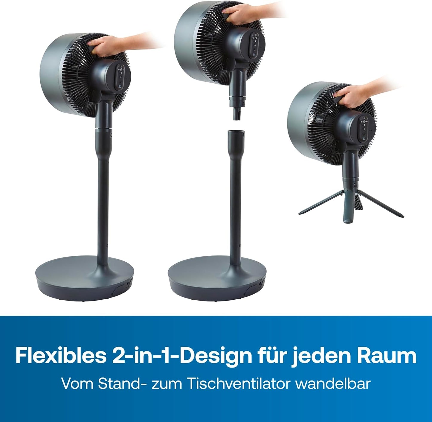 Smart 2-in-1 Akkuventilator mit App-Steuerung