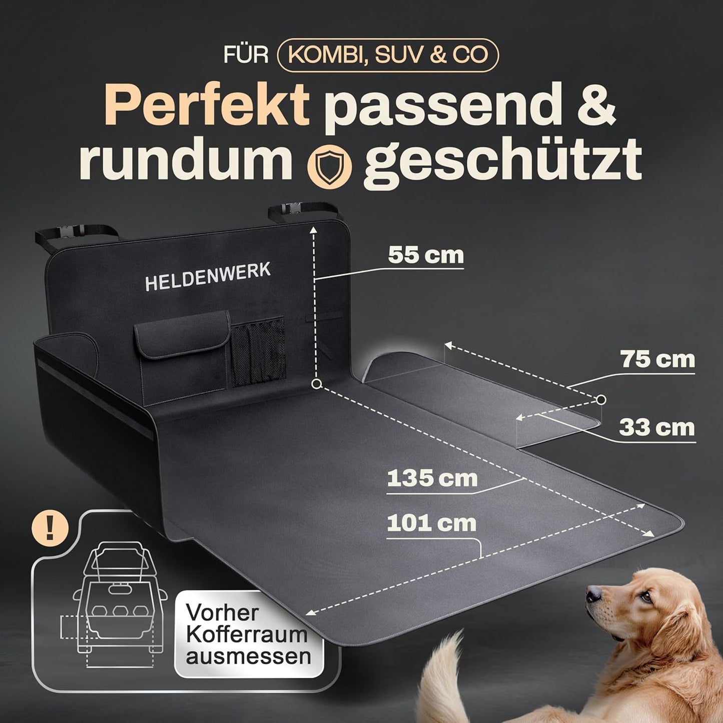 Kofferraumschutz mit Seiten- und Ladekantenschutz