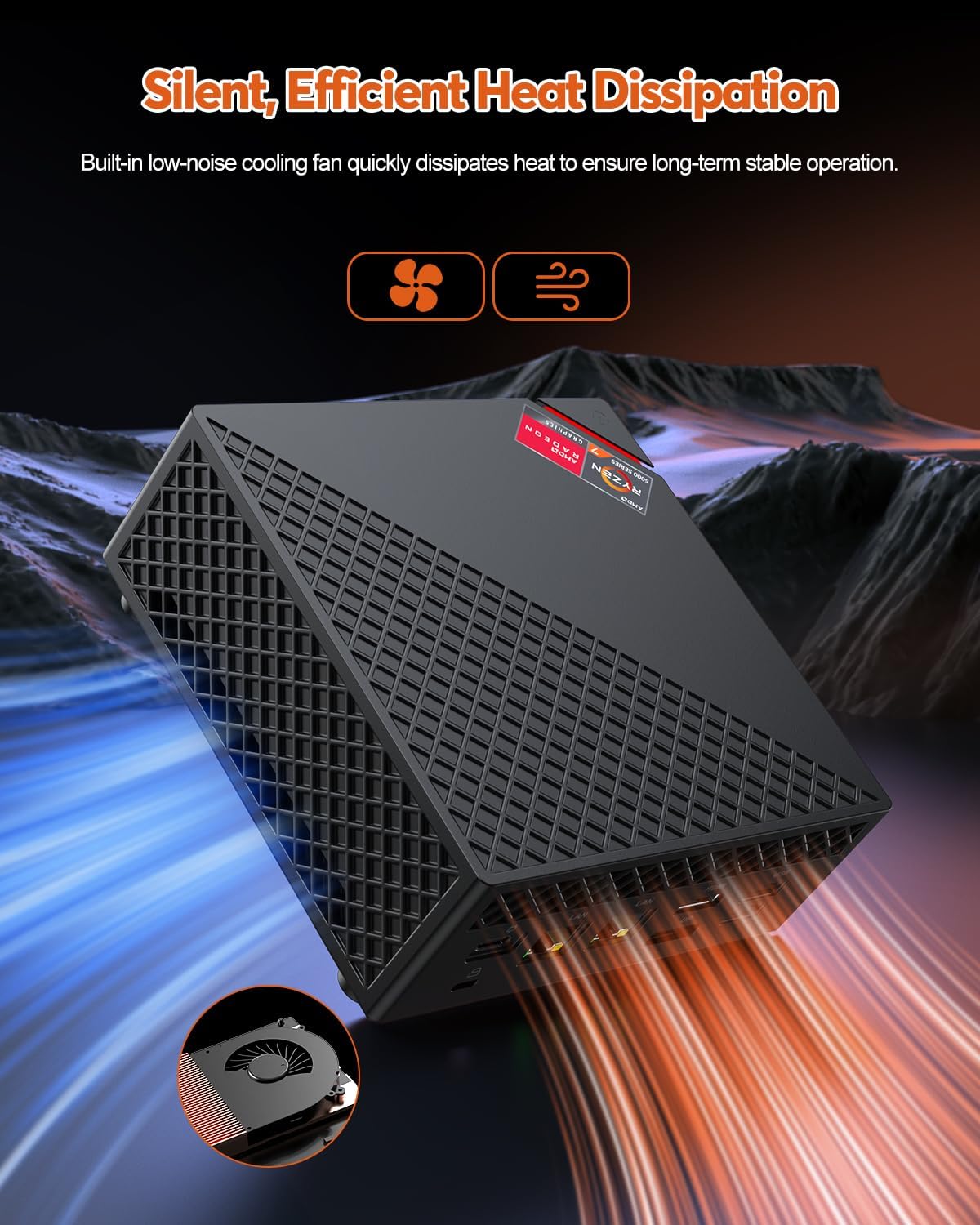 Mini PC AM06 PRO mit Ryzen 5 und Triple Display, Ryzen 5 5500U/ 32GB RAM + 512GB ROM