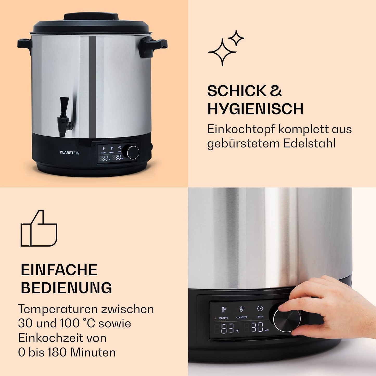 2 in 1 Einkocher ‎FP13-Abbey25L