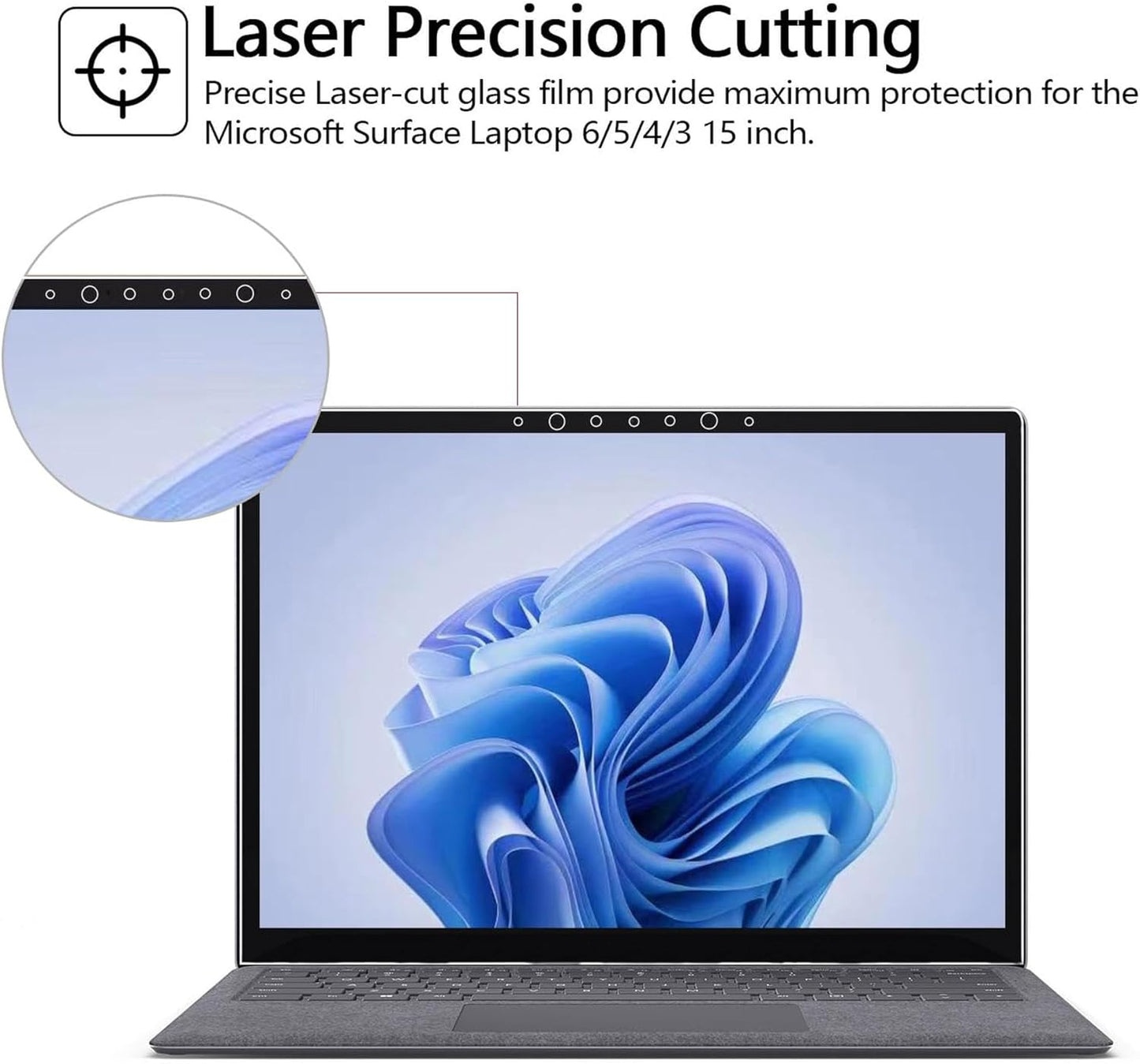 Displayschutzfolie für Surface Laptop 3/4/5/6 (15 Zoll)