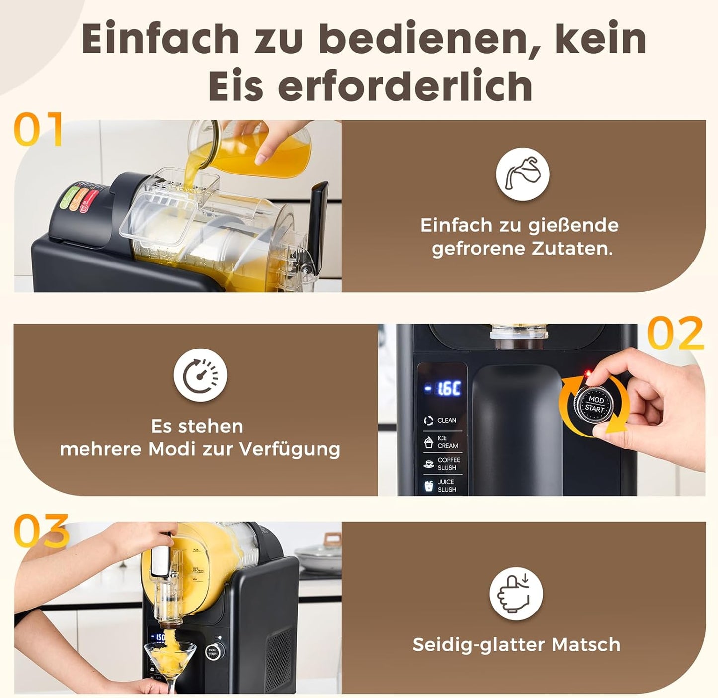 Slush Maschine Schnellgefrier-Getränke