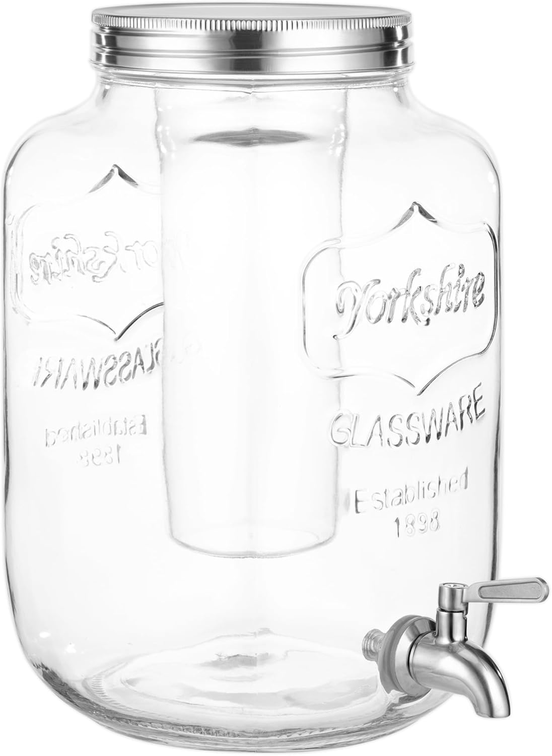 Getränkespender mit Einsatz, Zapfhahn und Deckel, 8 L