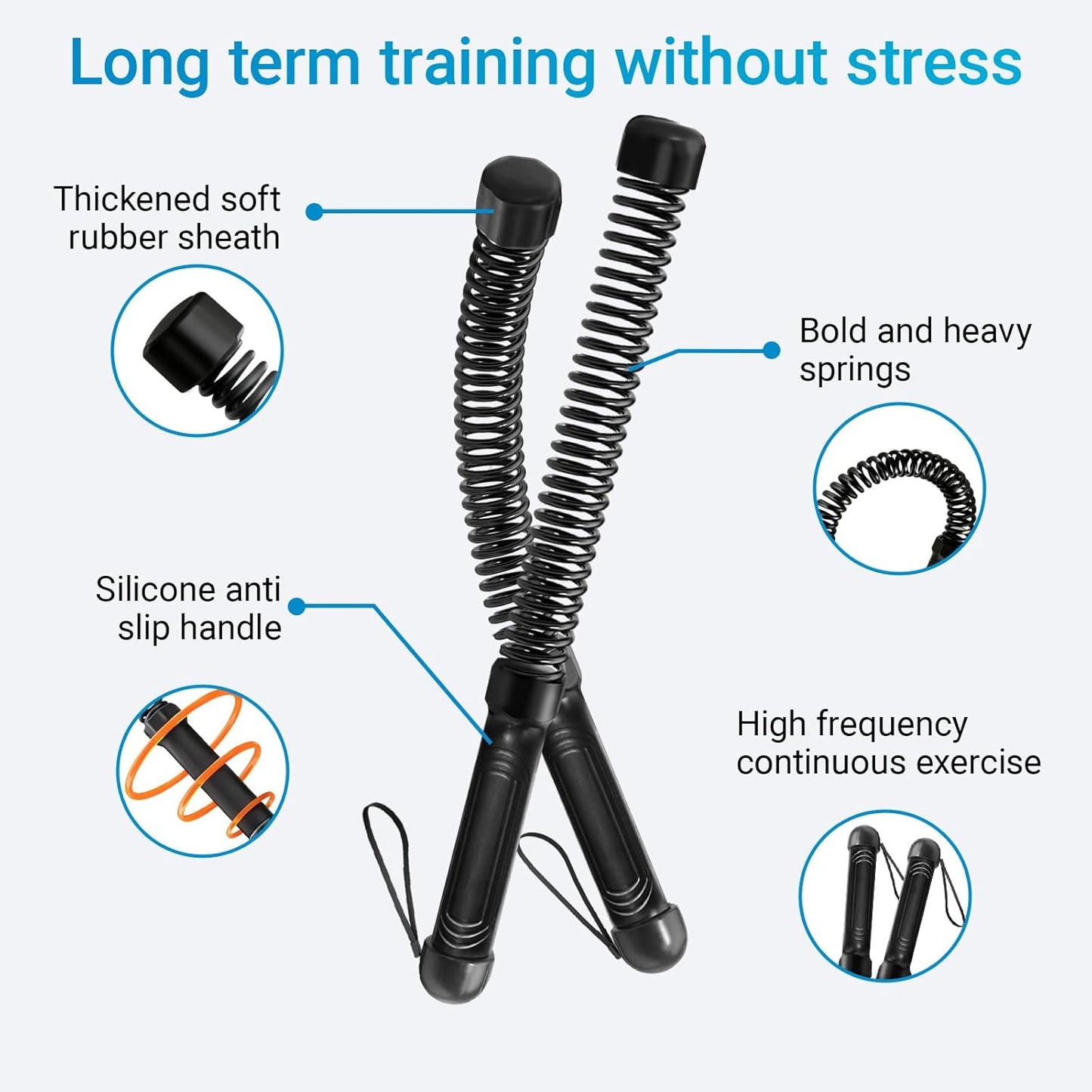 Geräuschfreies Battle Rope Heimfitnessgerät