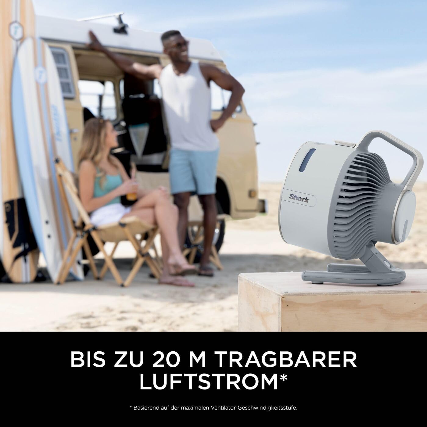 FlexBreeze HydroGo Ventilator mit Sprühnebel, FA050EUDV, Taube