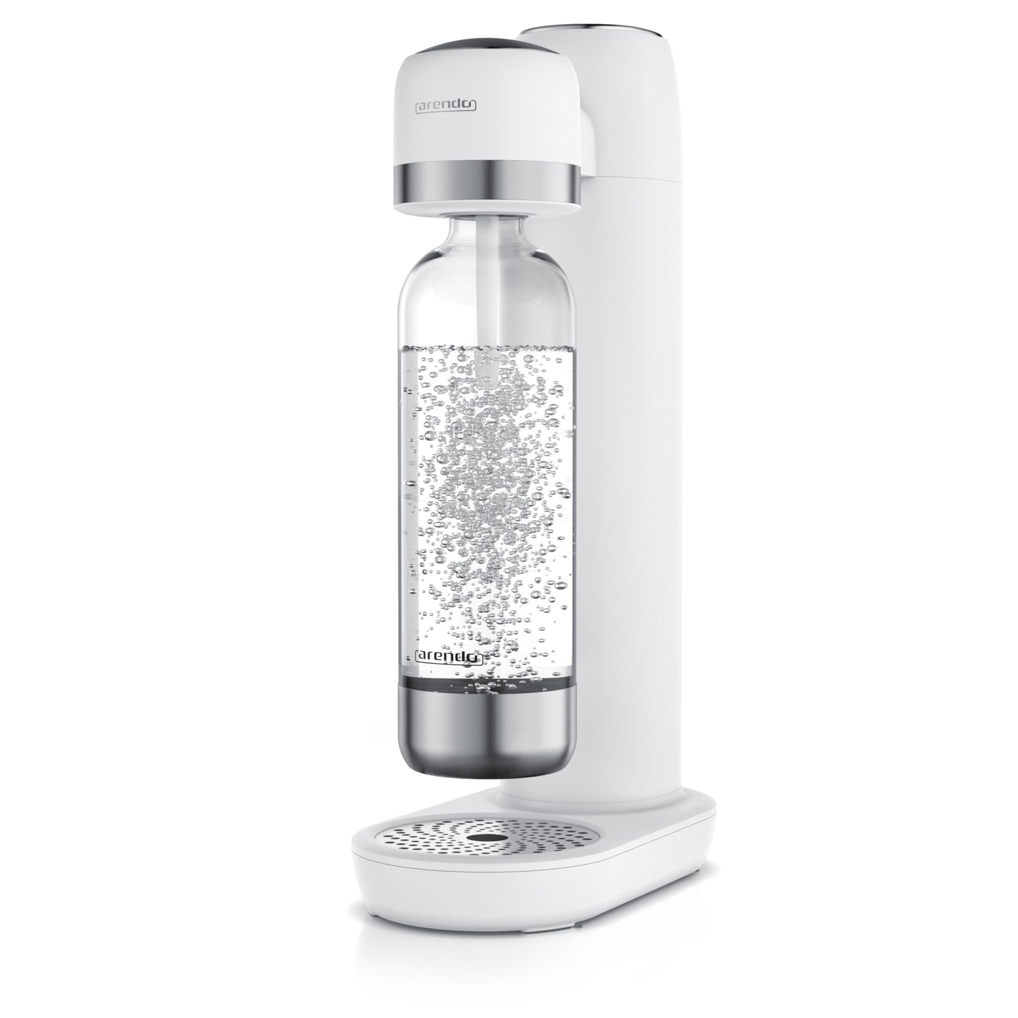 Wassersprudler mit Wasserflasche, B: Weiss