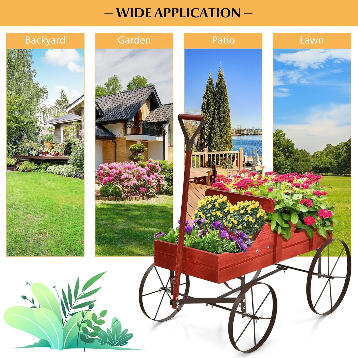 Blumenwagen, Rot
