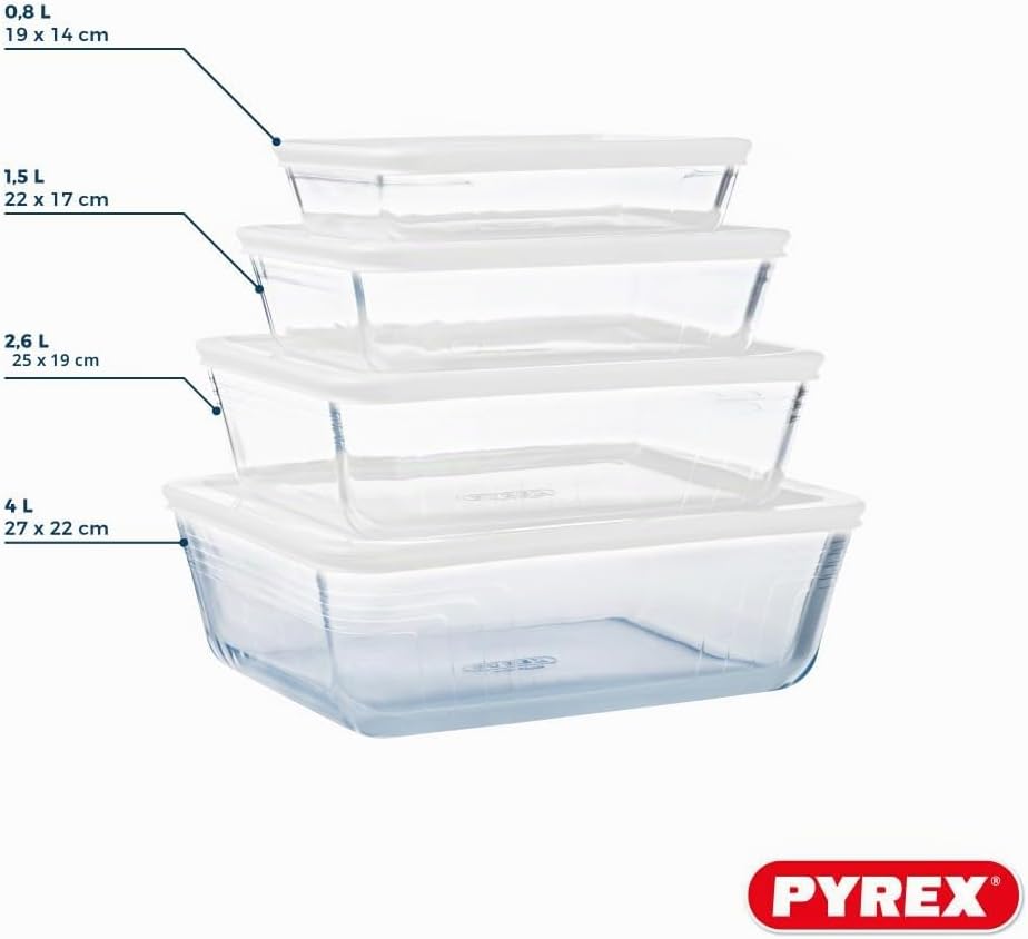 Cook & Freeze Glasformen-Set mit Deckeln