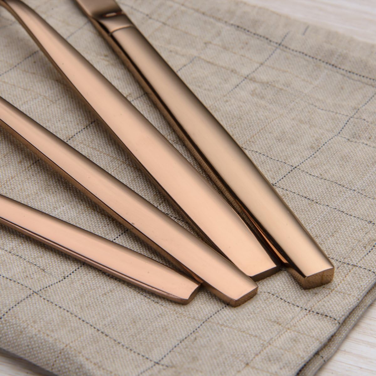 Besteckset für 6 Personen (24-teilig), Roségold 5. Roségold