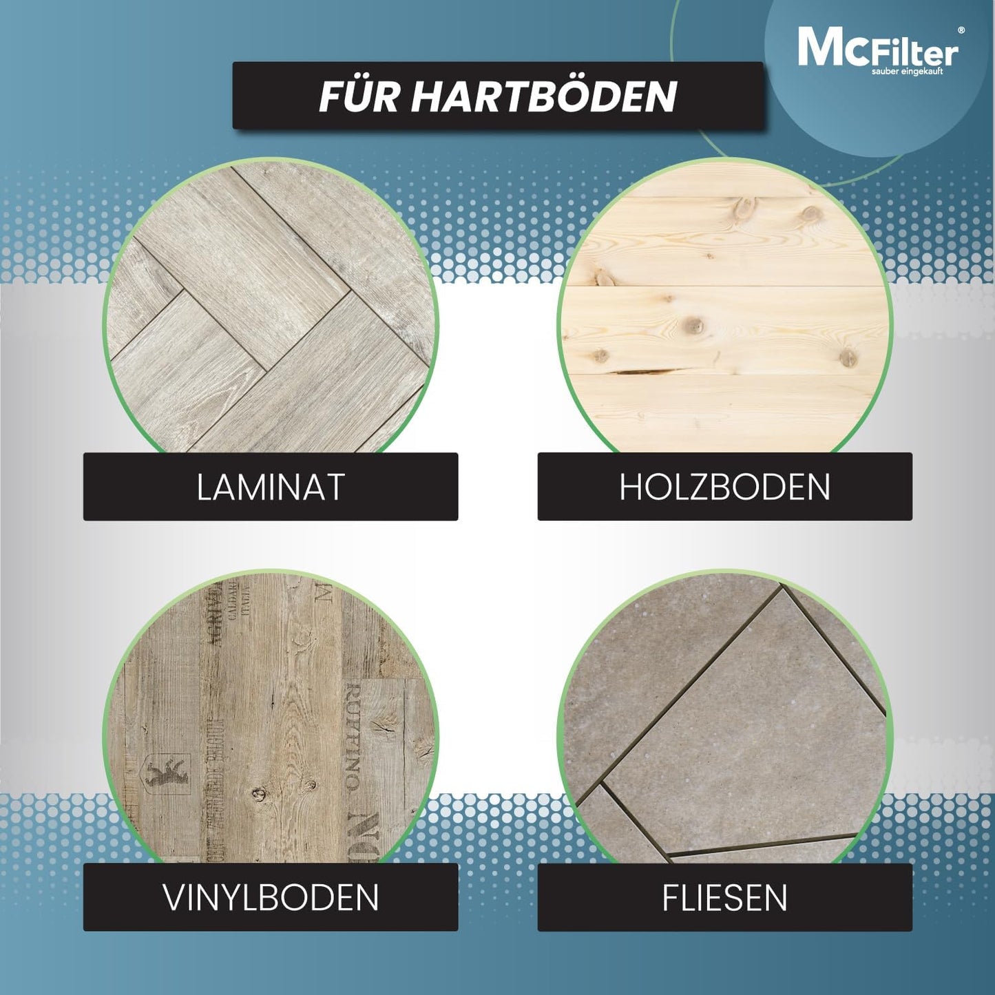 Universal Hartbodendüse für Staubsauger, Parkettdüse Rosshaar