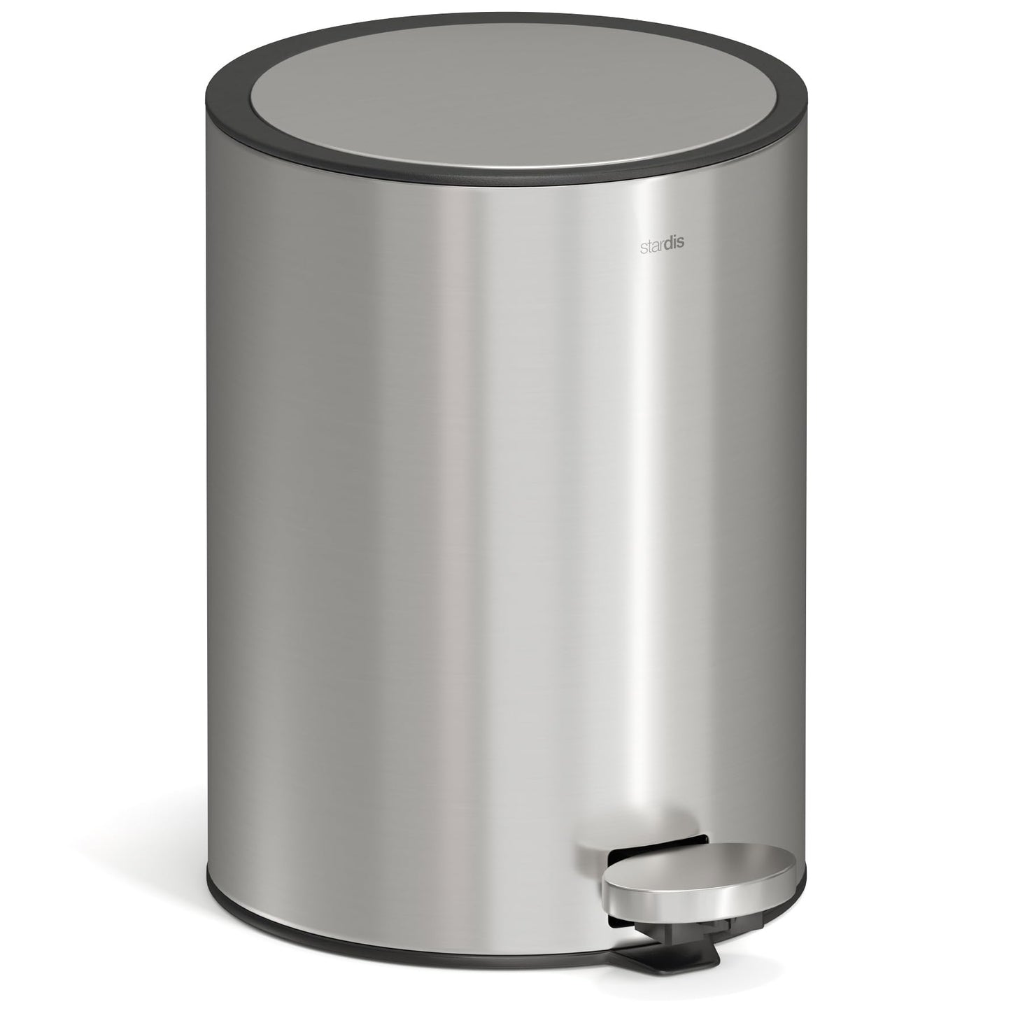 Kosmetikeimer mit Softclose, stainless steel satin