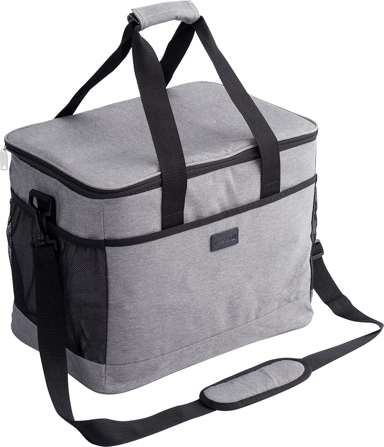 Thermotasche mit Schultergurt, regenfest, grau