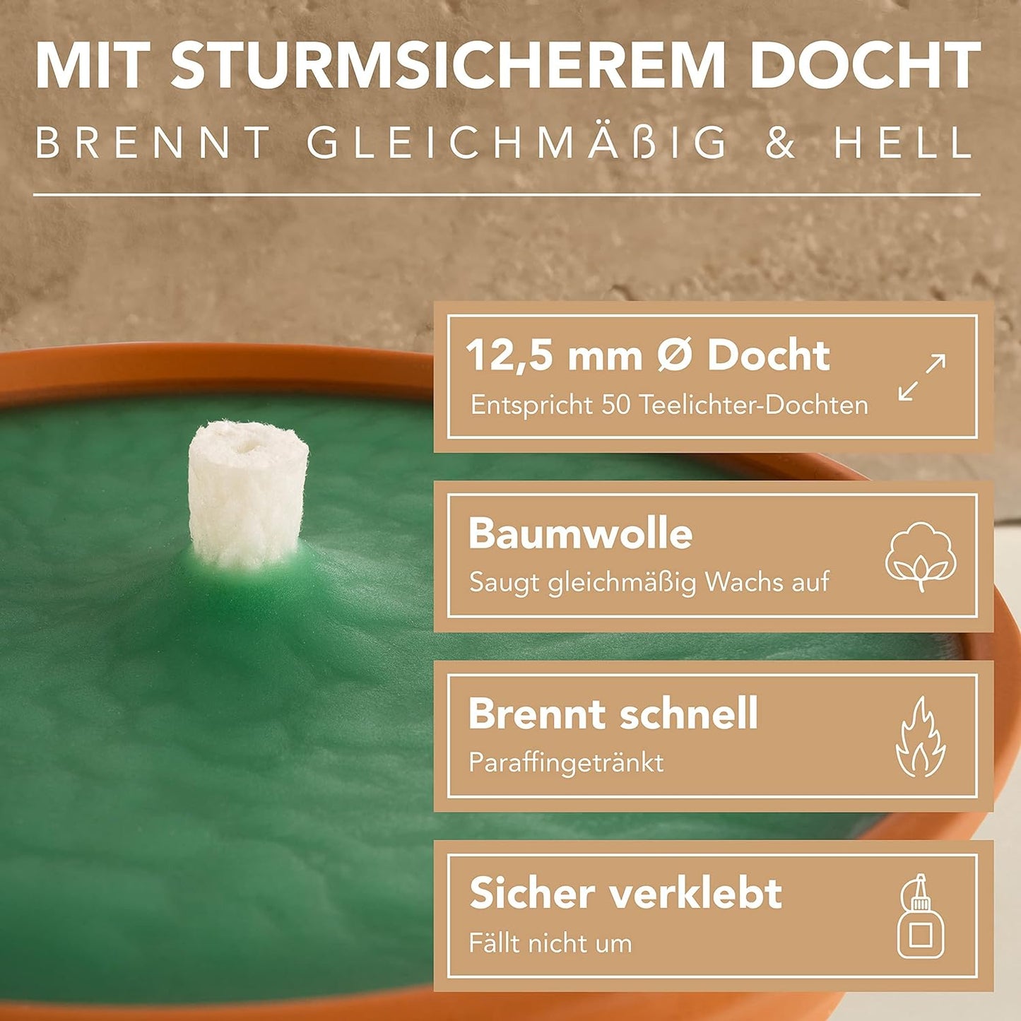 Flammschale, 1x XXL Terrakotta