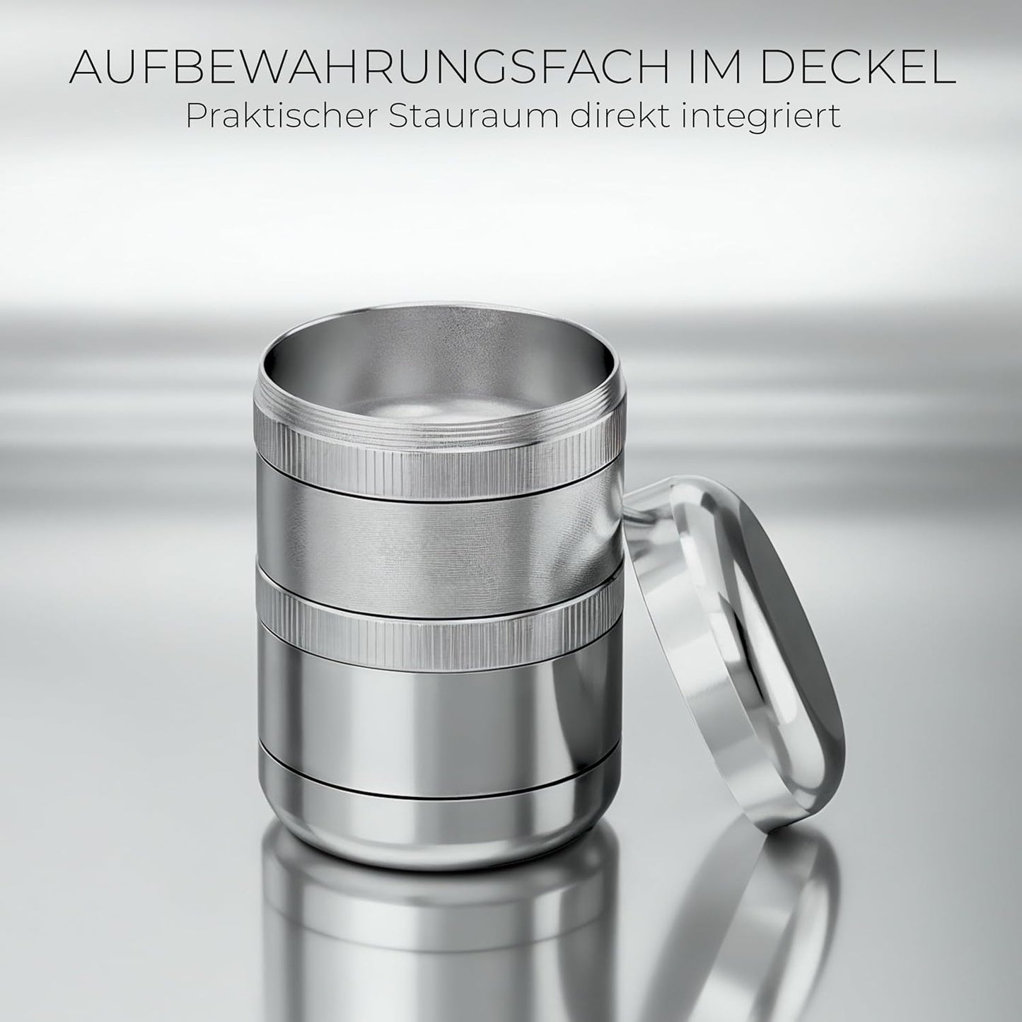 5-teiliges Kräutermühlen-Set, Silber