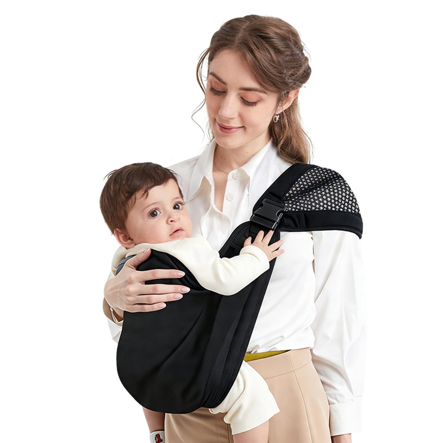 Ergonomische Babytrage, Schwarz