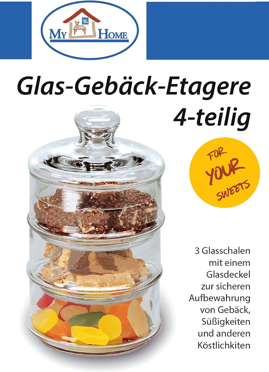 Gebäck-Etagere, 4-teiliges Set