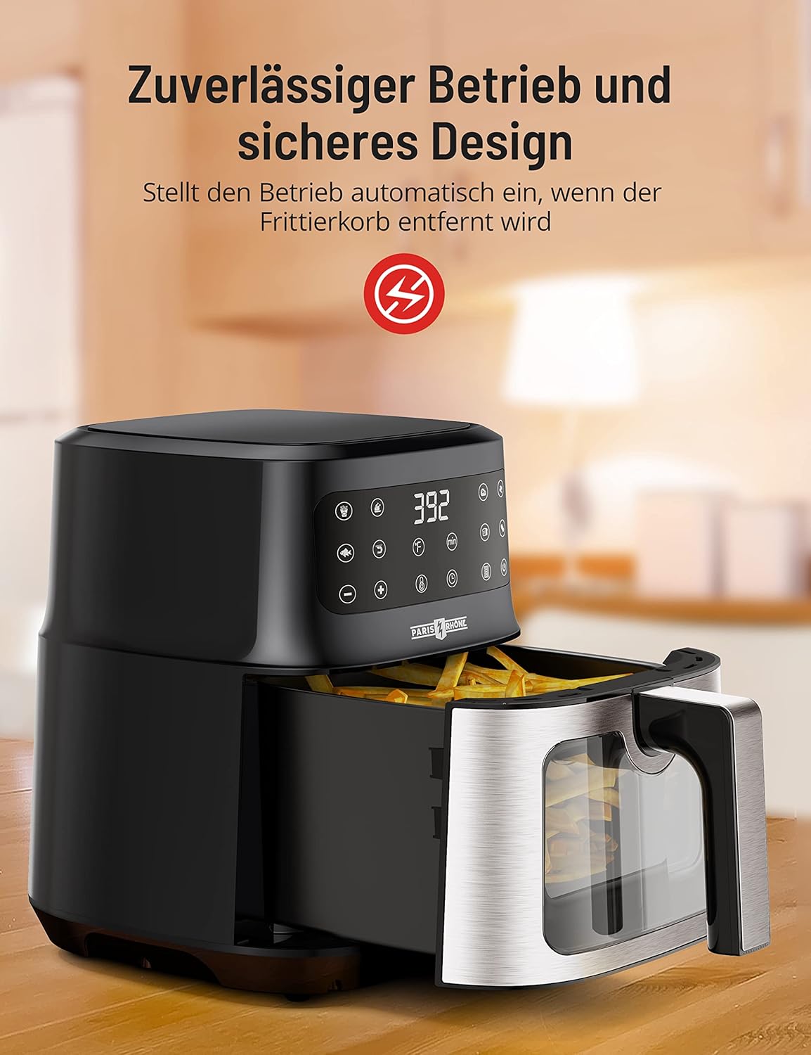 ‎PE-AF014 Heissluftfritteuse XL mit Sichtfenster