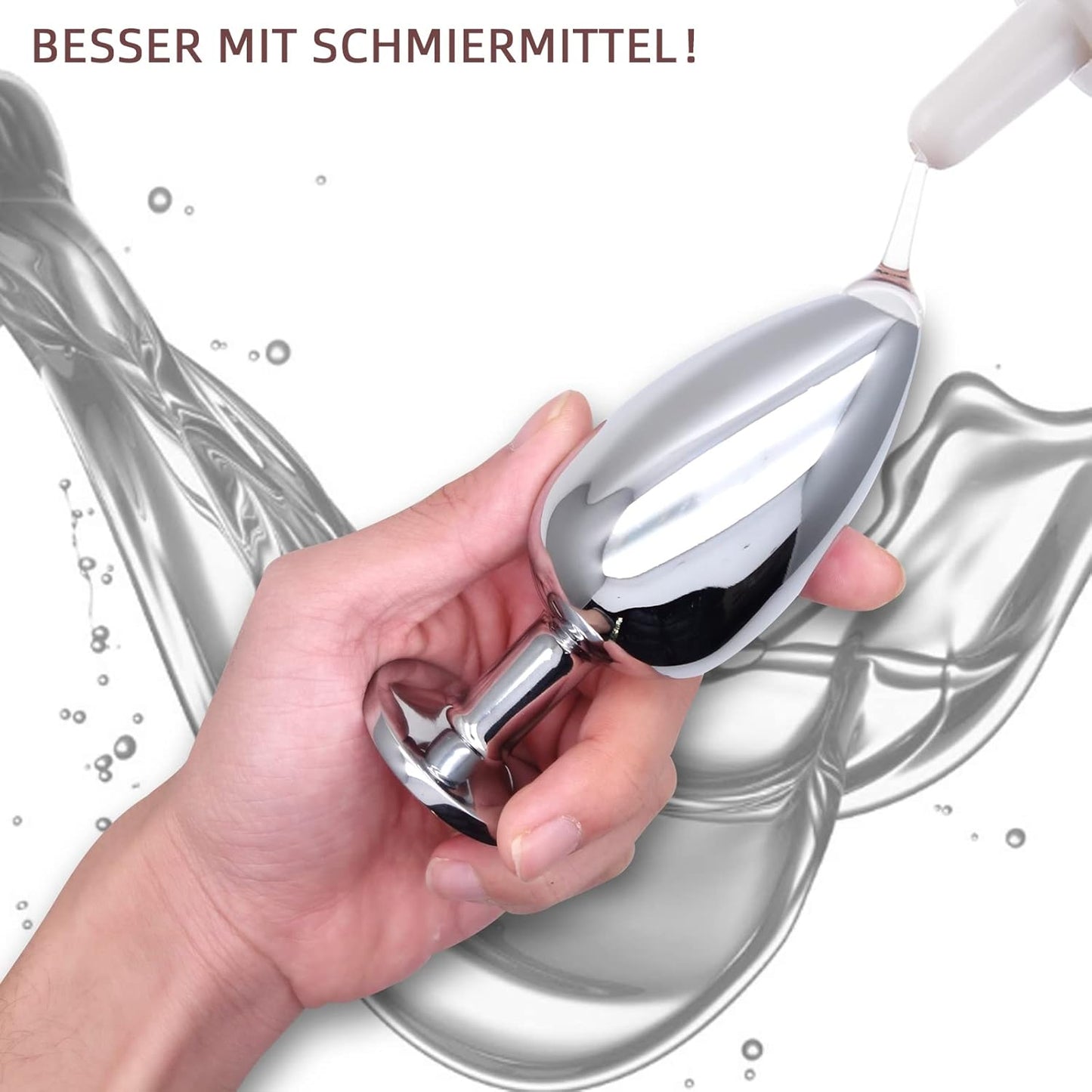 Analplug, 4 Stück verschiedene Grössen, Schwarz-4set
