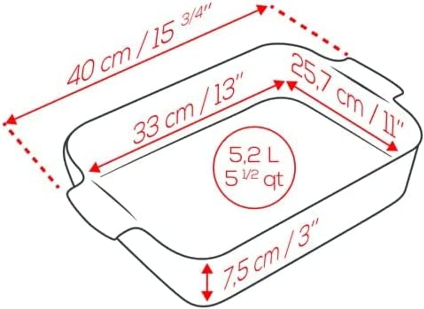 Auflaufform Appolia, Satinschwarz