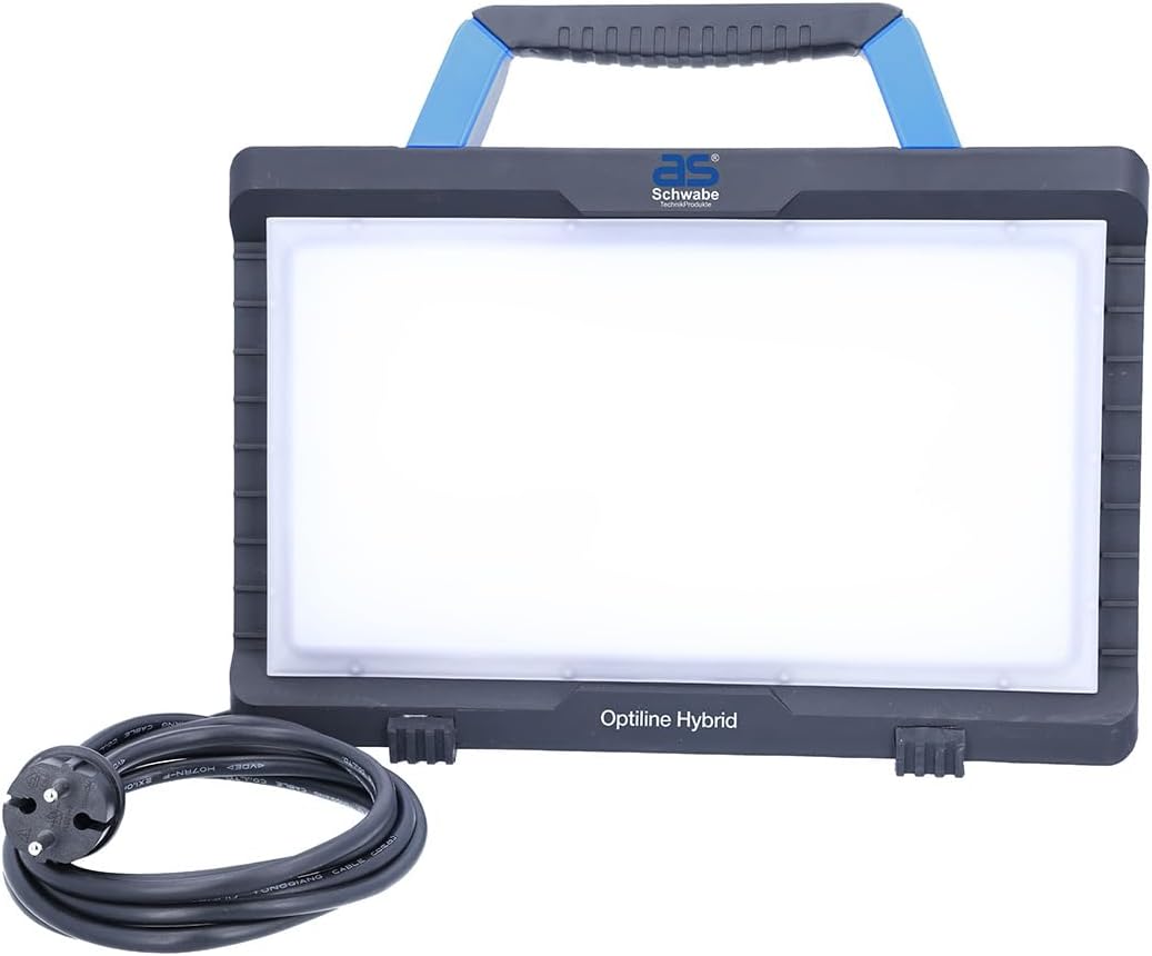 Optiline Hybrid LED-Arbeitsleuchte mit Akku/Netzbetrieb