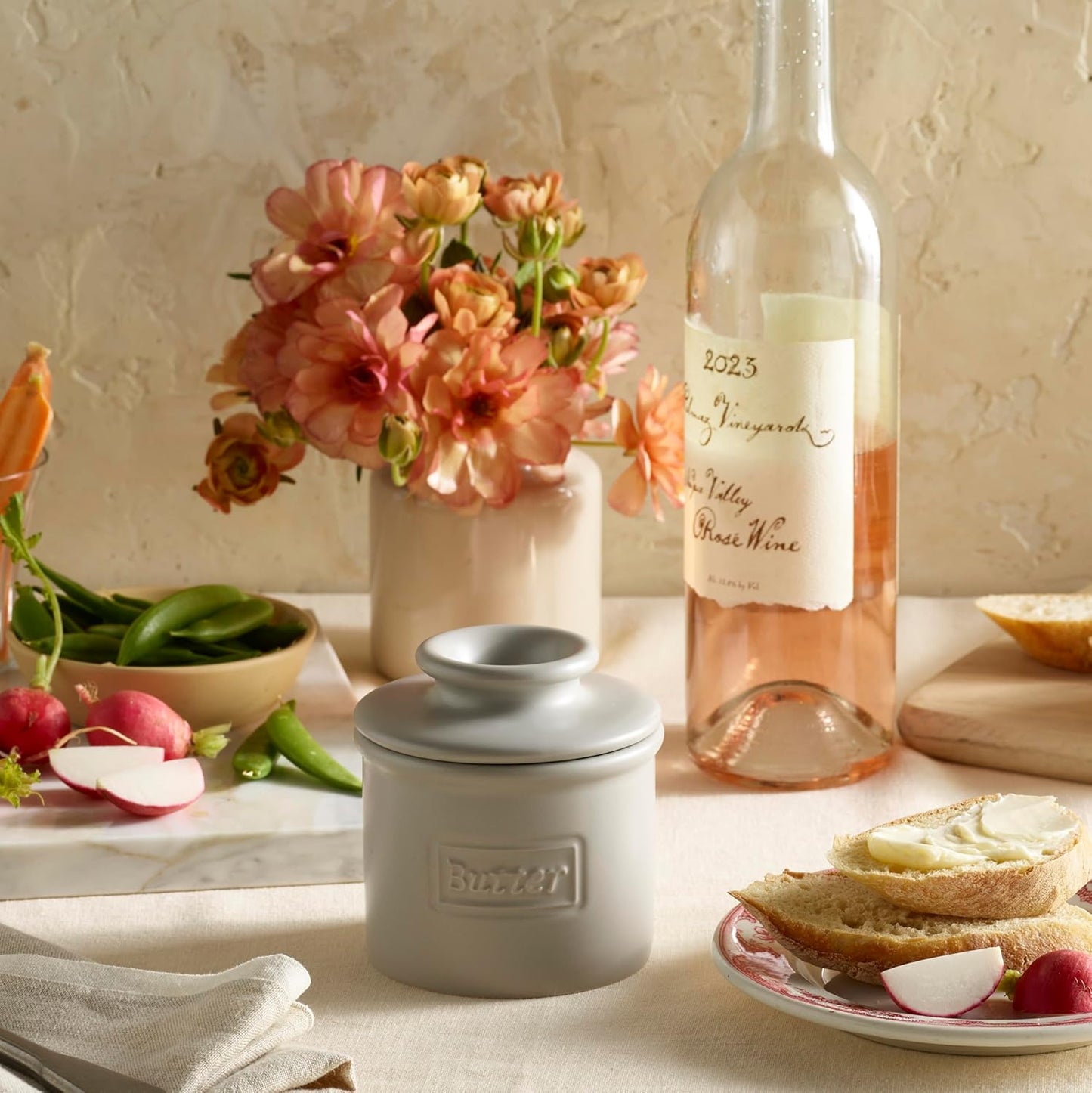 Französische Butterdose, Stein