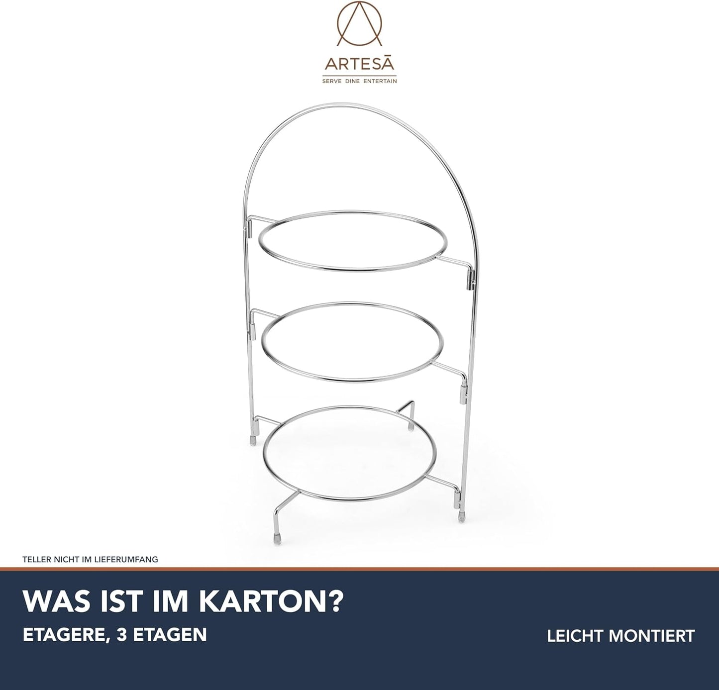 Dreistöckige Etagere