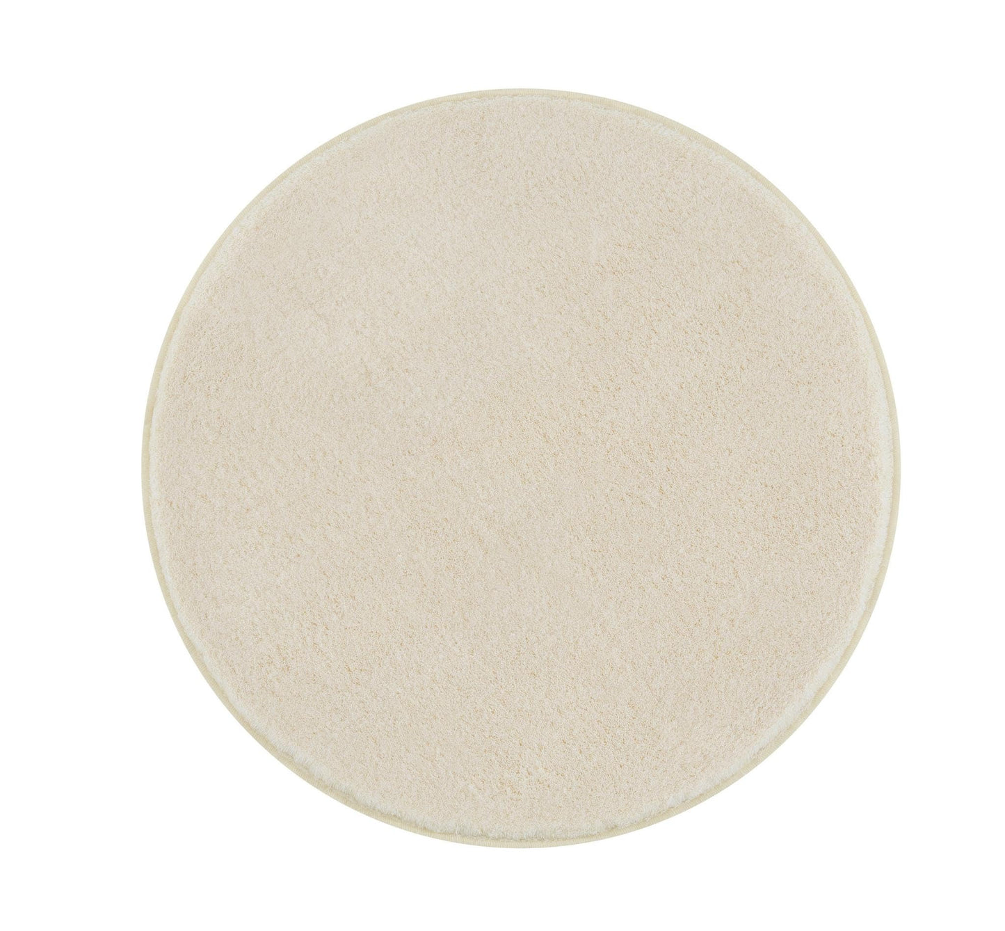 Runder Badteppich Relax, Sandbeige 100 cm (Rund)