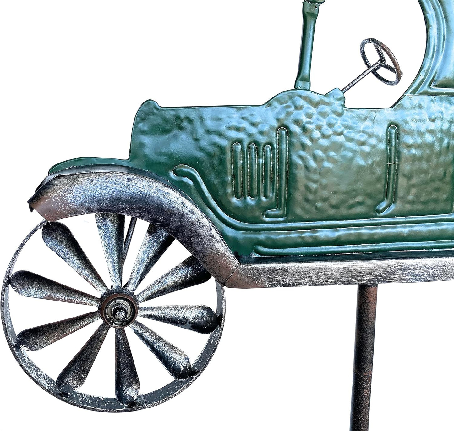 Gartenstecker Oldtimer Auto mit Windspiel