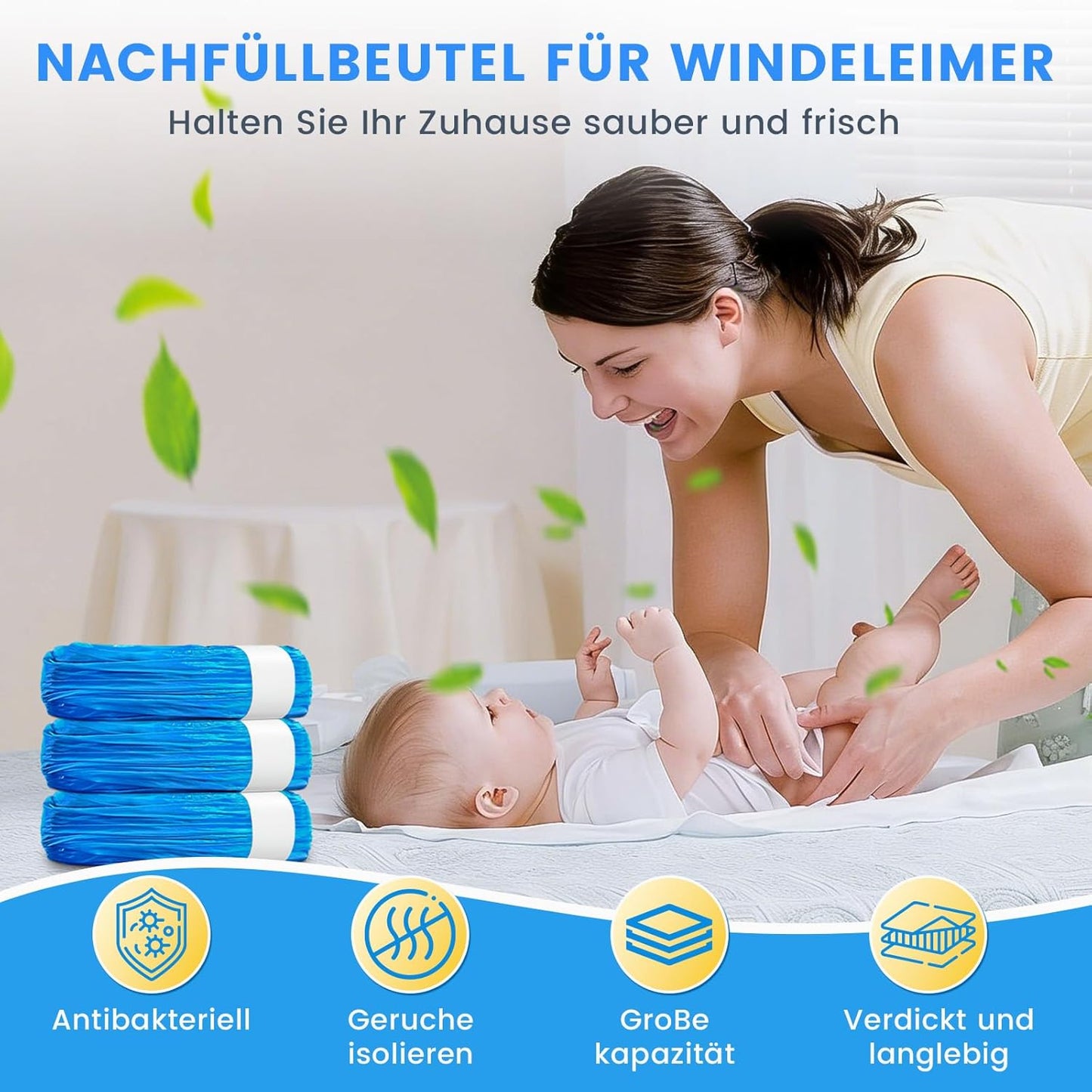 Windeleimer Nachfüllkassetten Set (18 Stück), 18 Stück