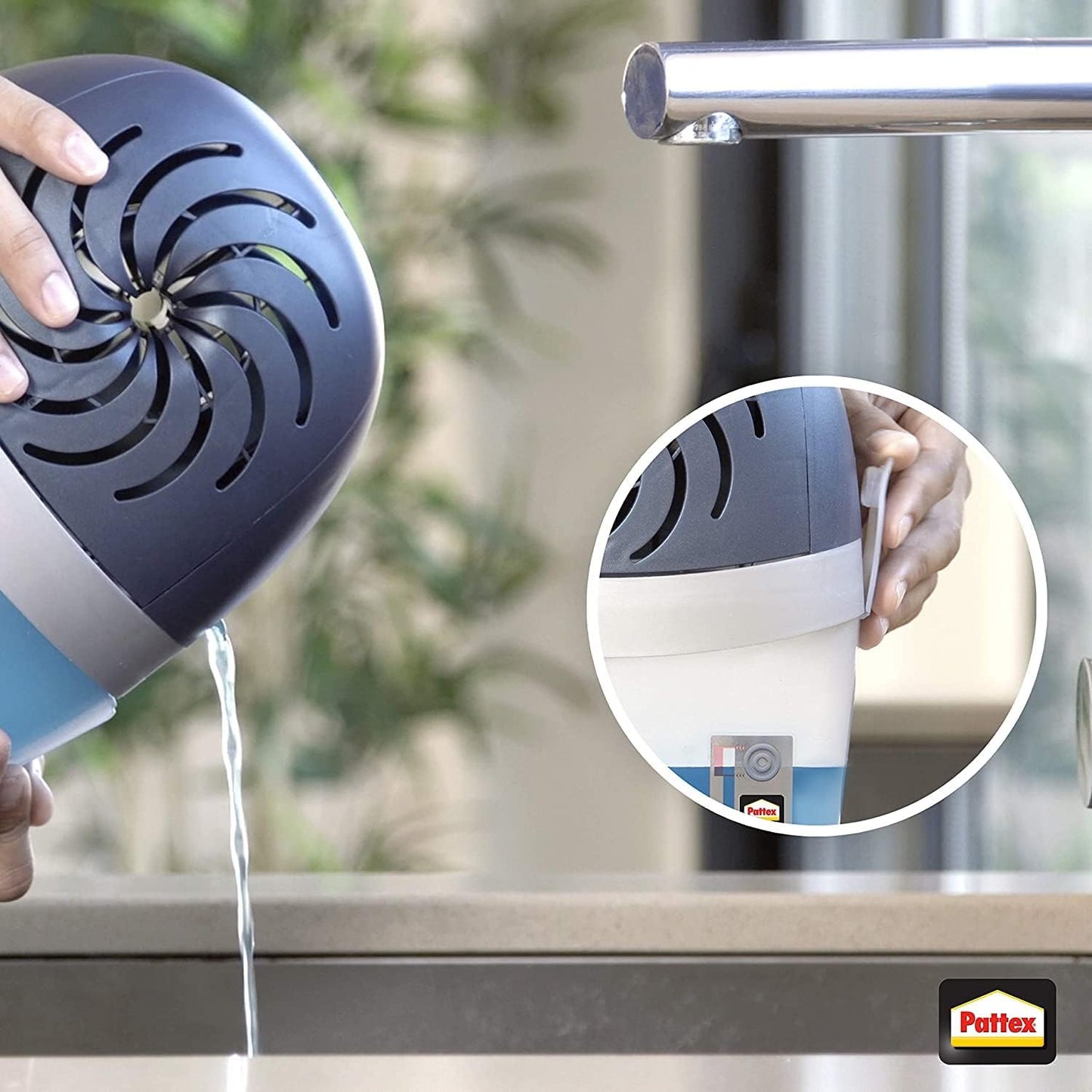 AERO 360°, Luftentfeuchter + 3 x 450g Nachfülltabs, Duft: Neutral