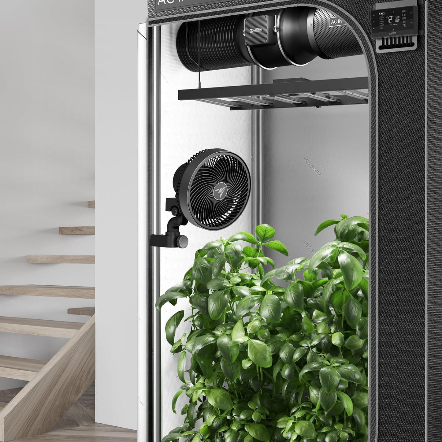 Cloudray S9 Clip-Ventilator für Grow Zelte, 230mm Automatic Oscillation