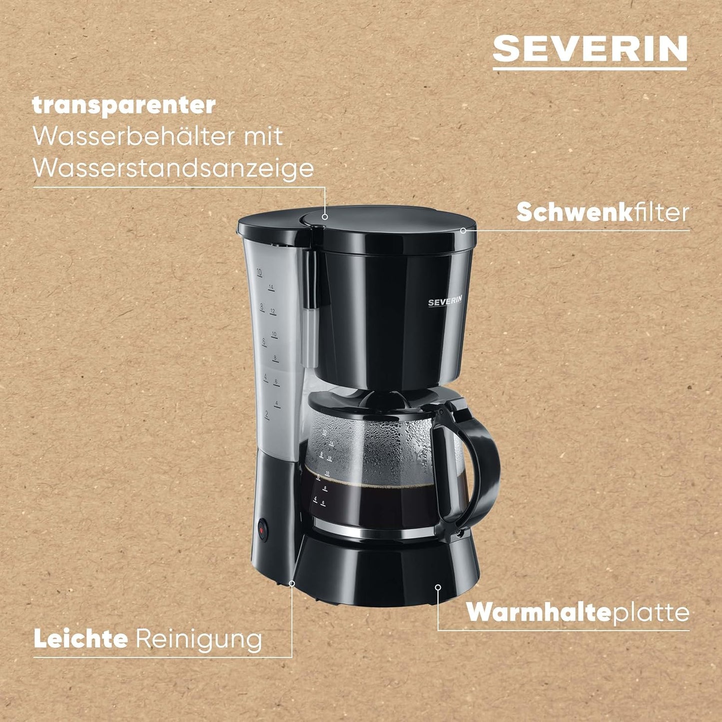 Filterkaffeemaschine KA 4479, Schwarz|Single