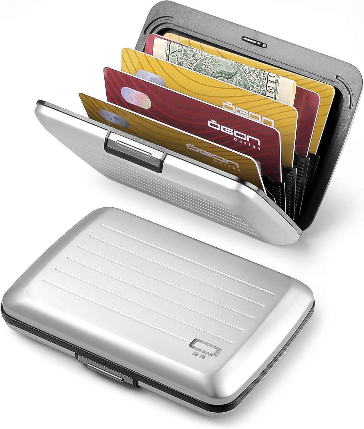 Geldbörse Smart Case V2 mit RFID-Schutz, Aluminium Silver