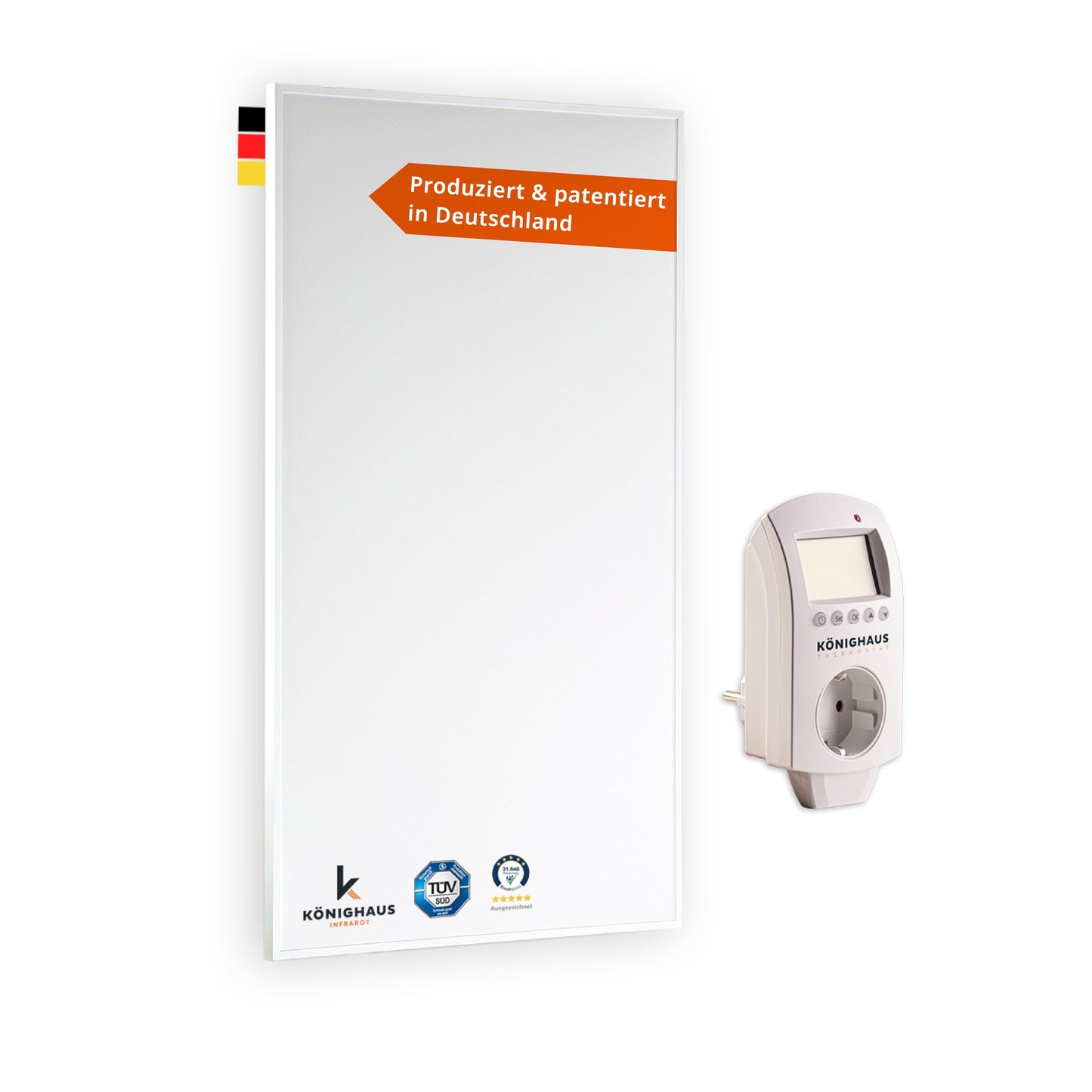 Infrarotheizung mit Smart-Thermostat, 800 Watt – 100×60 cm Smart Thermostat