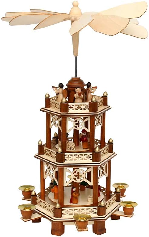 Holzpyramide, 3 Etagen