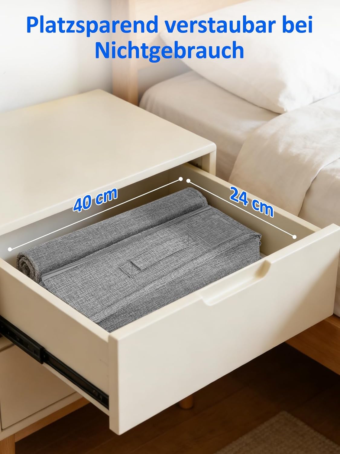 2-teiliges Unterbett-Aufbewahrungsboxen-Set, 2pcs mit Pp-kunststoffplatten