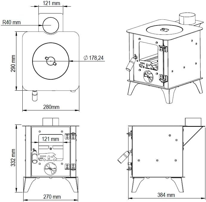 Kleiner Outdoor-Ofen
