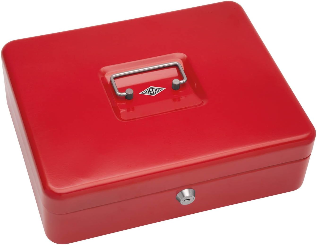 Geldkassette 145402H mit Zylinderschloss, Rot