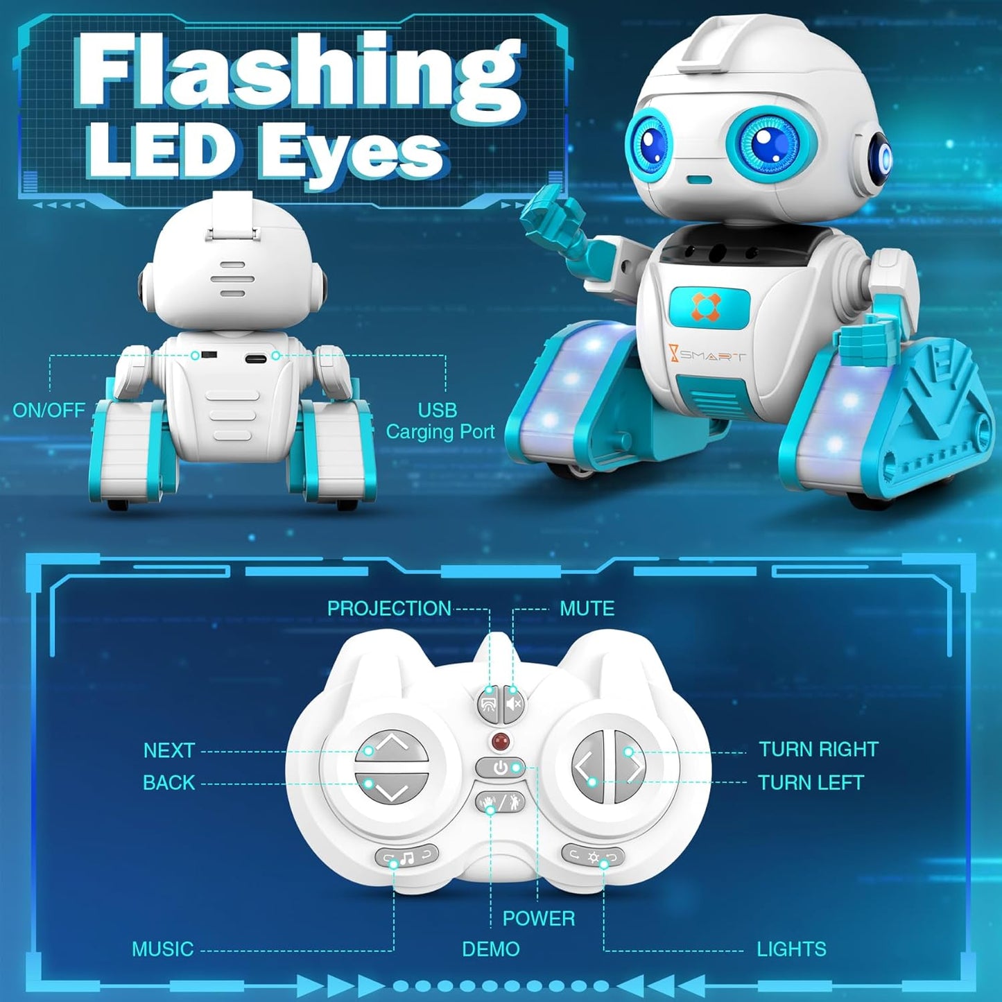 RC-Roboter Spielzeug mit LED und Musik