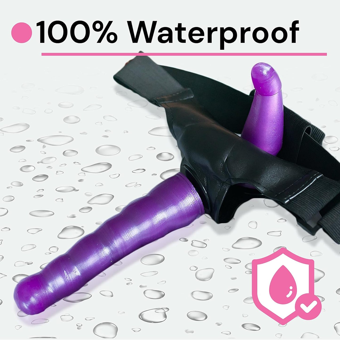 Strap-On Set mit 2 Dildos, D24-10, Violett