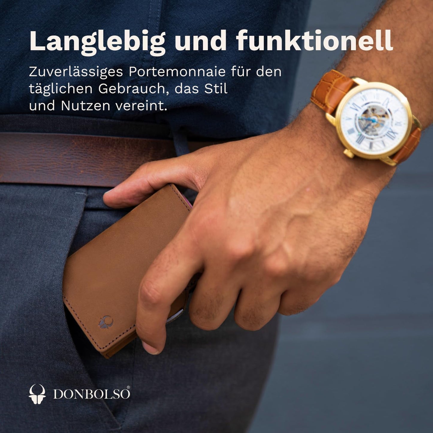 NextGen Slim Portemonnaie, Vintage Braun