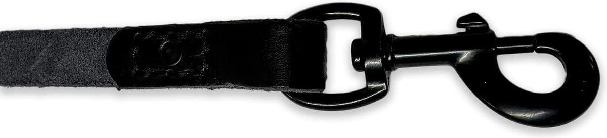 Hundeleine mit Naht, 140 cm, Ganz Schwarz 140cm
