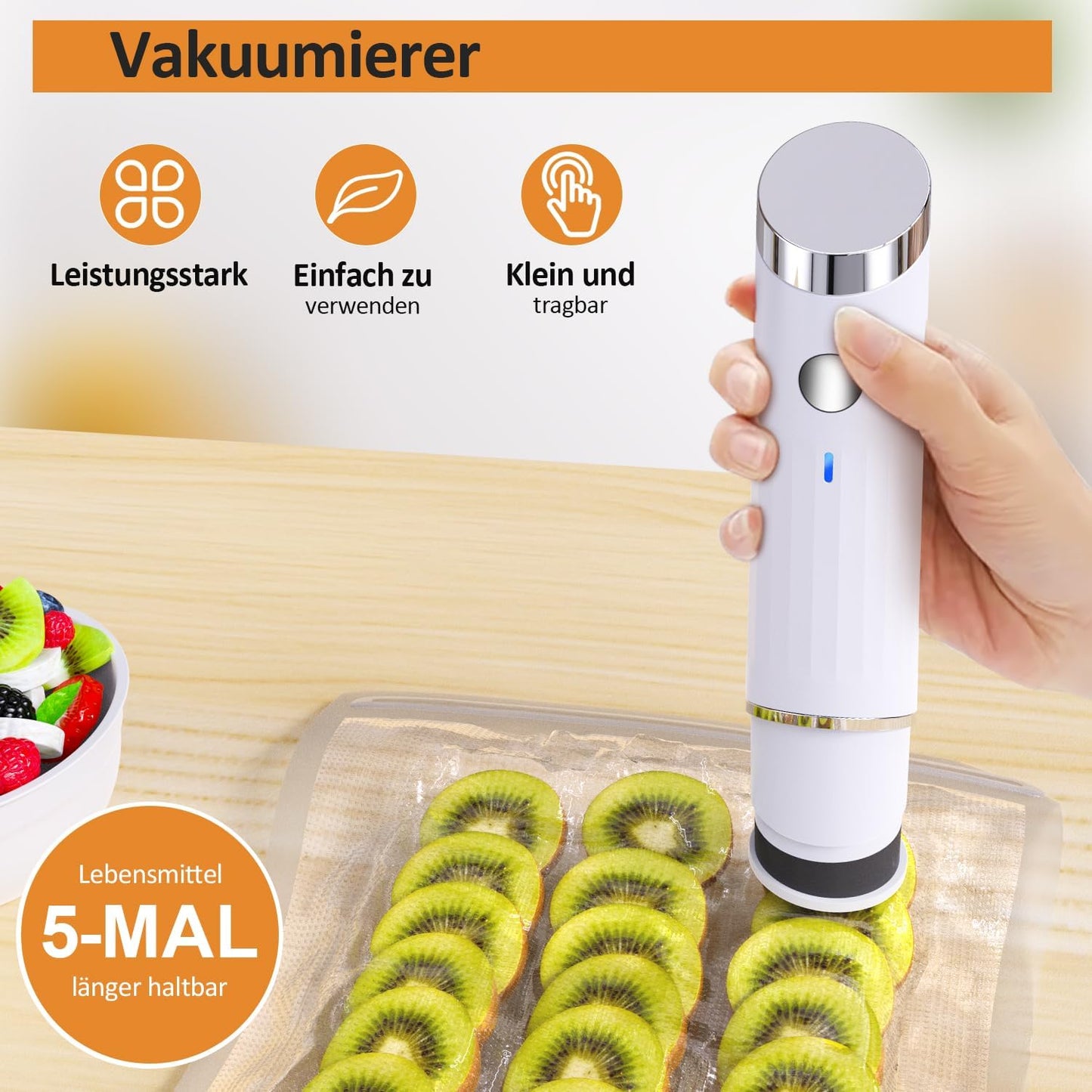 Vakuumiergerät mit 30-teiligem Beutel-Set, X-Large(Siegelgerät*1 + Vakuumbeutel*20-Set)