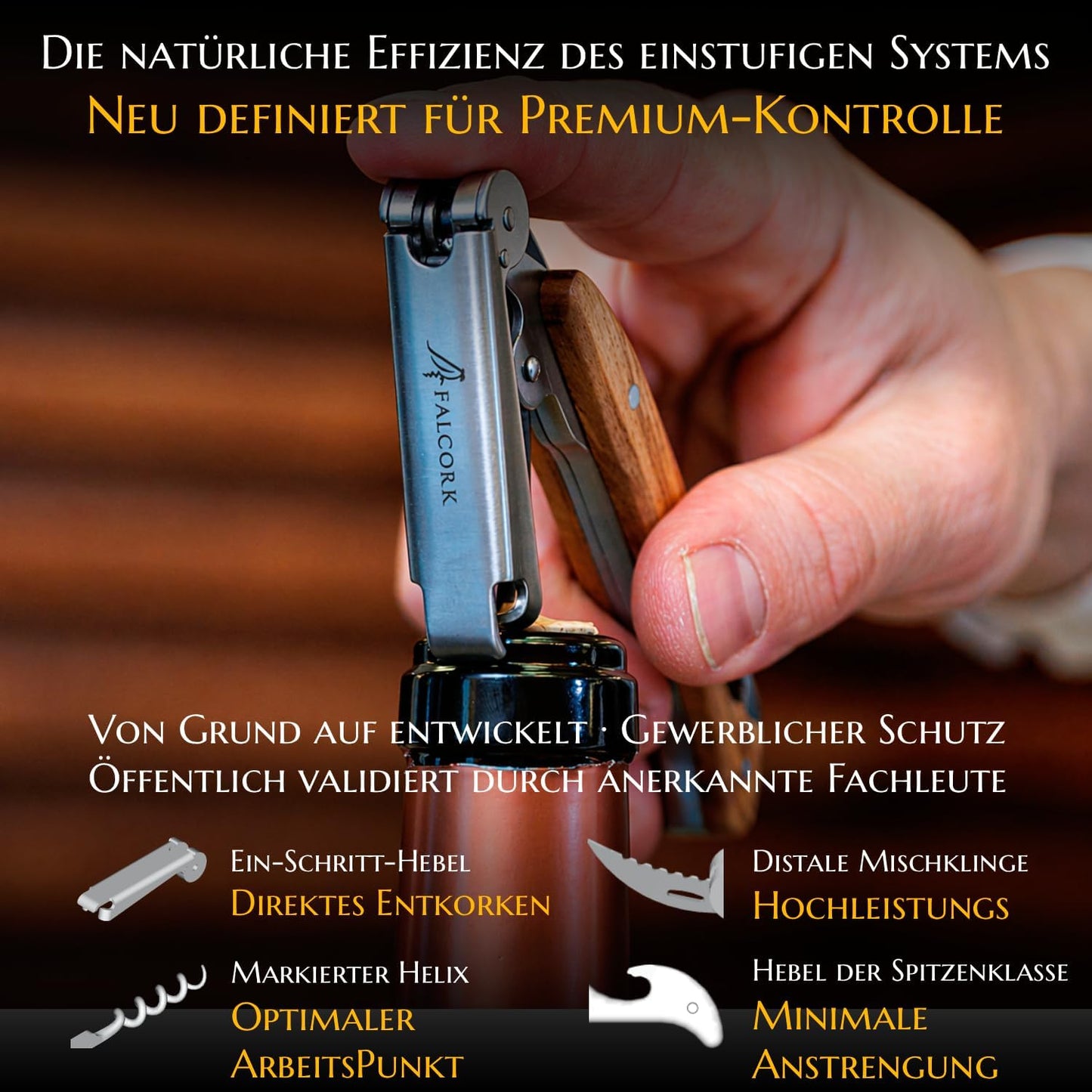 Kellnermesser aus Olivenholz