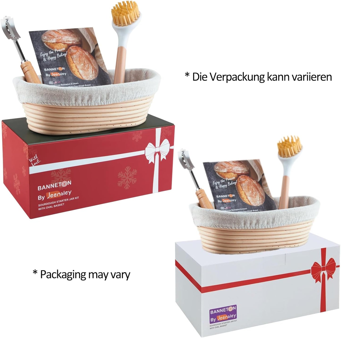 Sauerteig-Starterglas-Set, 15 x 25.5 x 11.5 cm