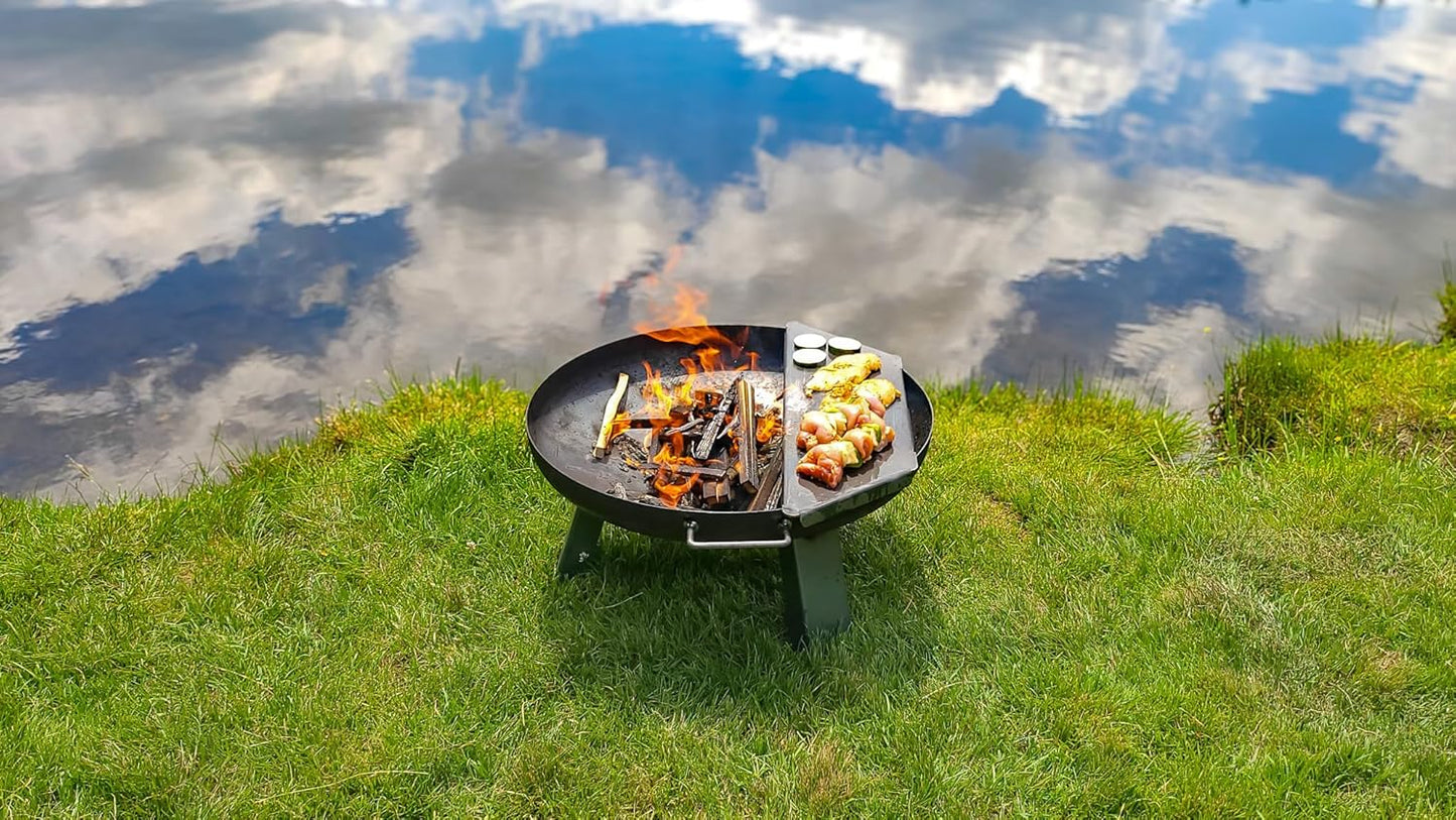 Grillplatte aus Stahl, Stahl 60 Cm