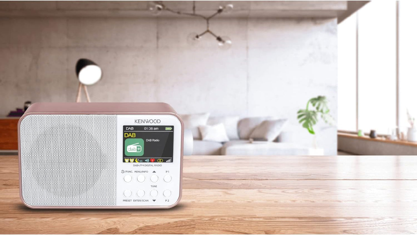Tragbares DAB+ Radio CR-M30DAB-R, Roségold-Weiss
