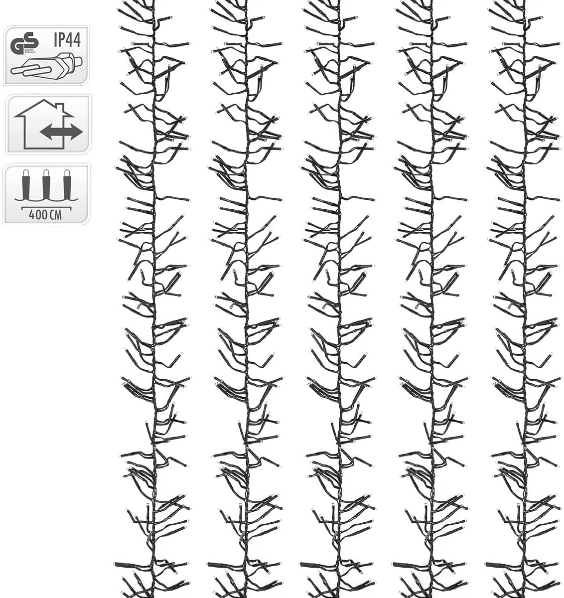 LED Büschellichterkette, 576 LEDs, 4,2 m - 576 LEDs