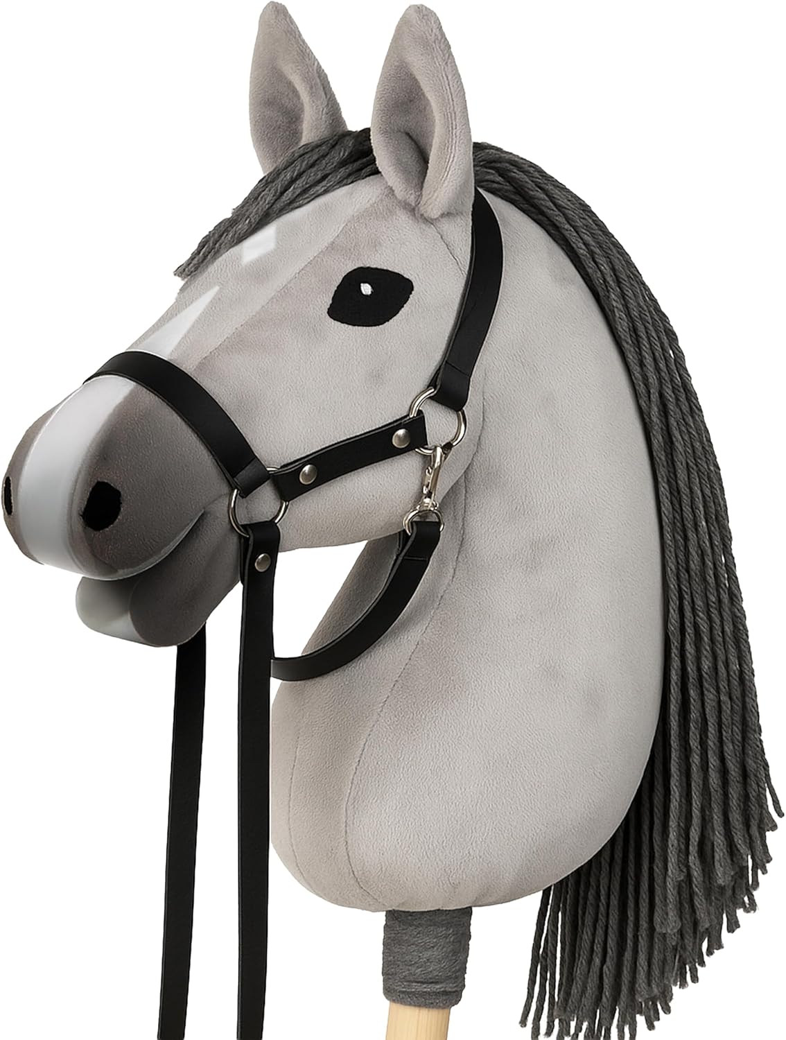 Hobby Horse Steckenpferd mit Zaumzeug & Leine