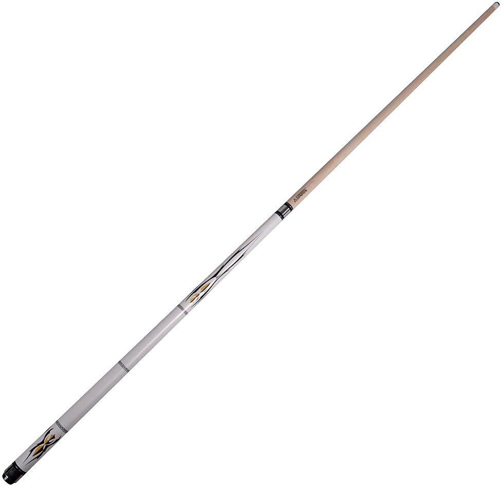 2-teiliger Billiard Queue mit Tasche und Zubehör, white+CASE 11.5mm